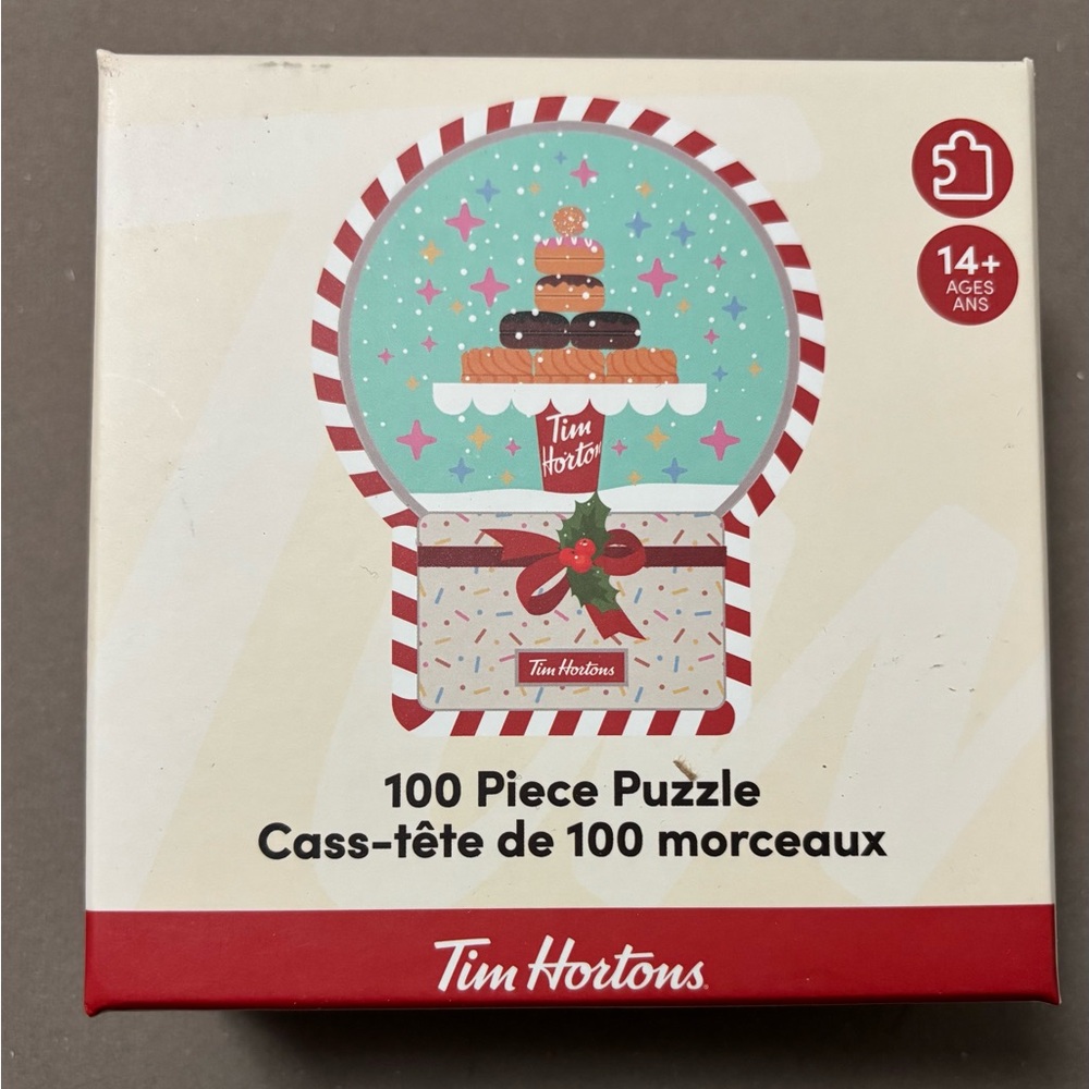 Tim Hortons 100 Piece Puzzle - Red and White